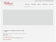 Tablet Screenshot of malbasic-nekretnine.com